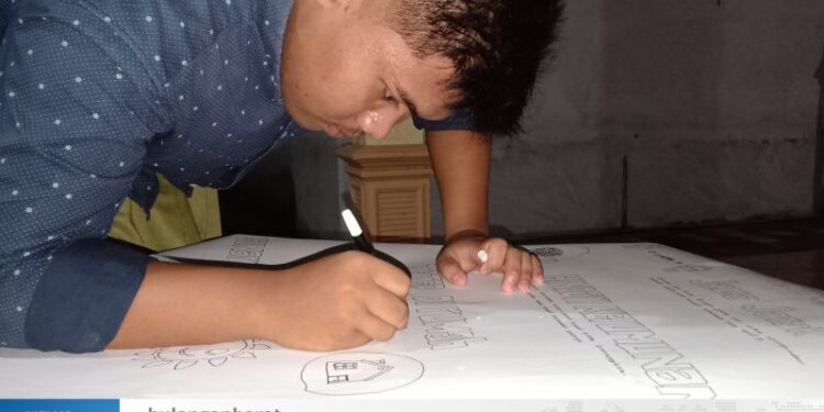 Sosial Distancing Ala Putra Desa Bulangan Barat