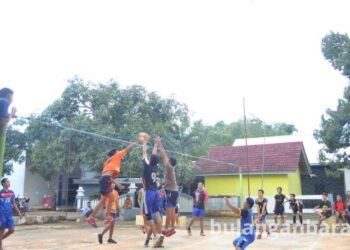 Uji Kemampuan, Tim Volly Bulangan Barat Datangkan PBV Berpengalaman